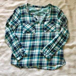 PLAID BLOUSE